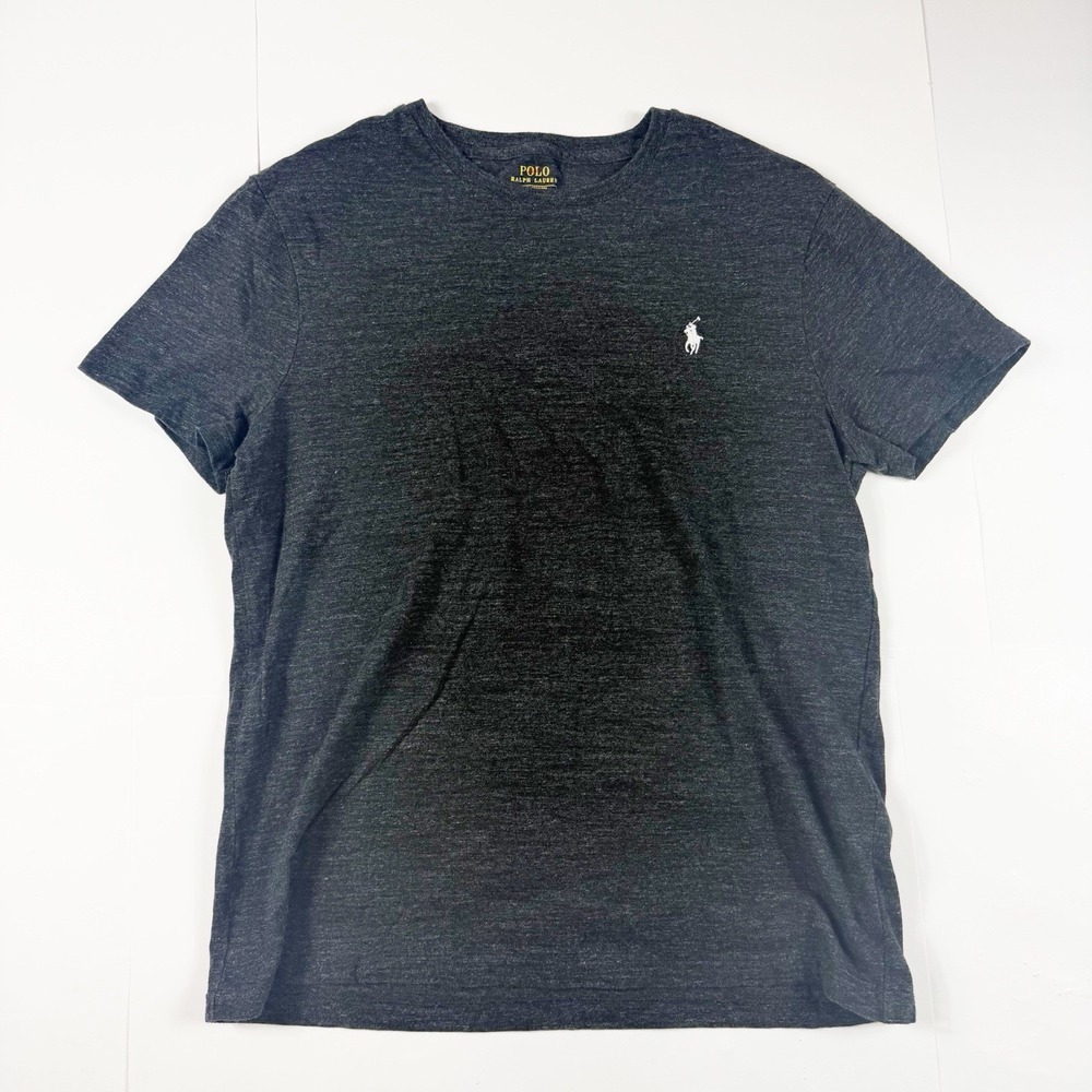 Polo‎ Ralp Lauren Dark Gray Custom Slim Fit Tee Shirt Large